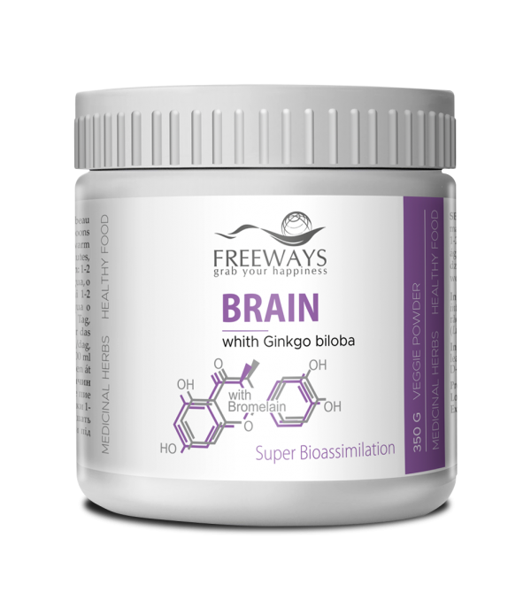 Brain cu ginkgo biloba cu bromelaina 350 gr