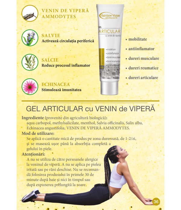 Gel pentru articulatii cu venin de vipera (100 ml)