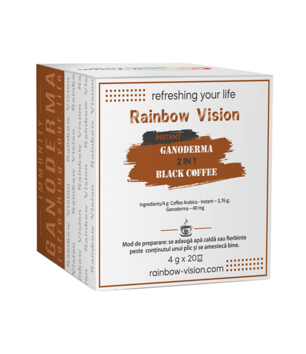 Instant Black Coffee – 2 in 1 – Ganoderma (20 pliculete)