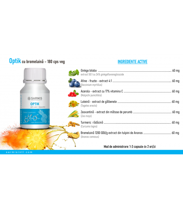 Optik cu Bromelaina 180 cps