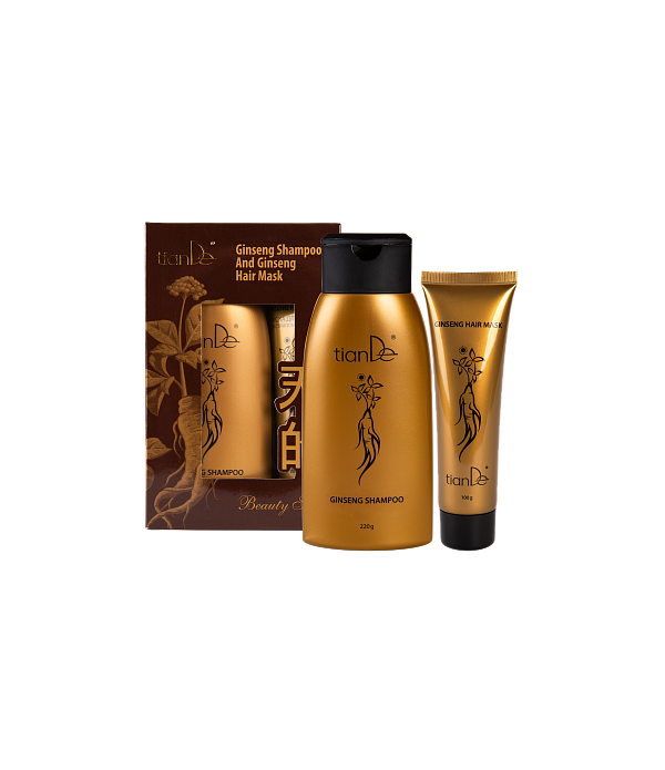Set sampon si balsam anti-mătreată cu extract de Panax Ginseng Tiande