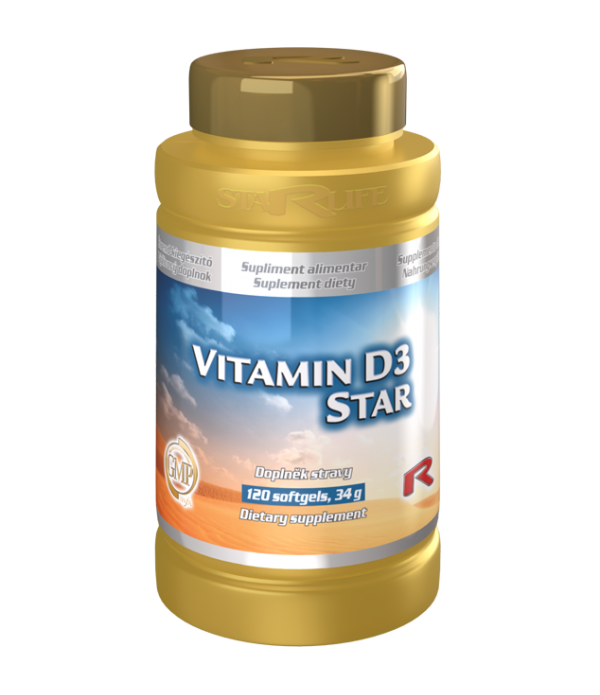 Vitamina D3 StarLife 120 cps