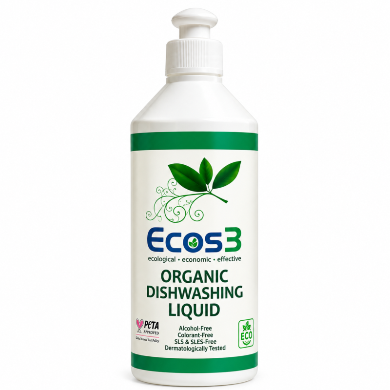 ECOS3 Detergent organic pentru vase – 500 ml - imaginea 1